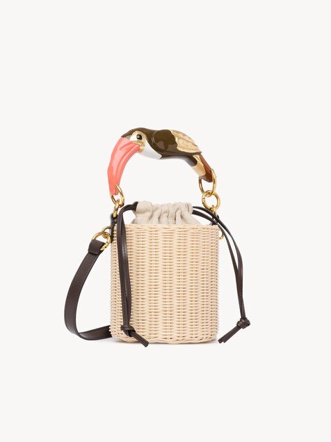 Chlo&eacute; Tropicus bucket bag in wicker