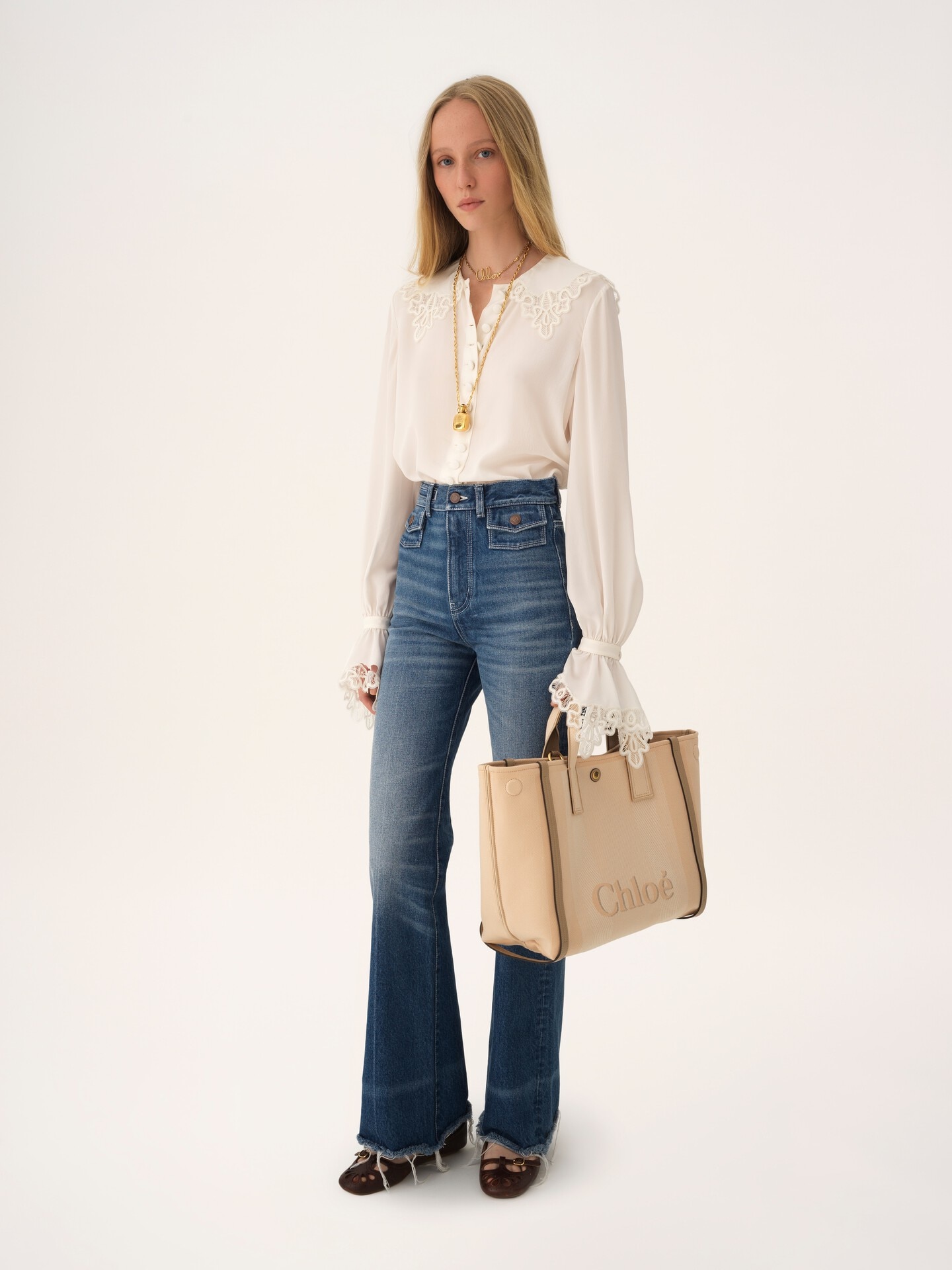 Chloé Carry tote bag in canvas - 8