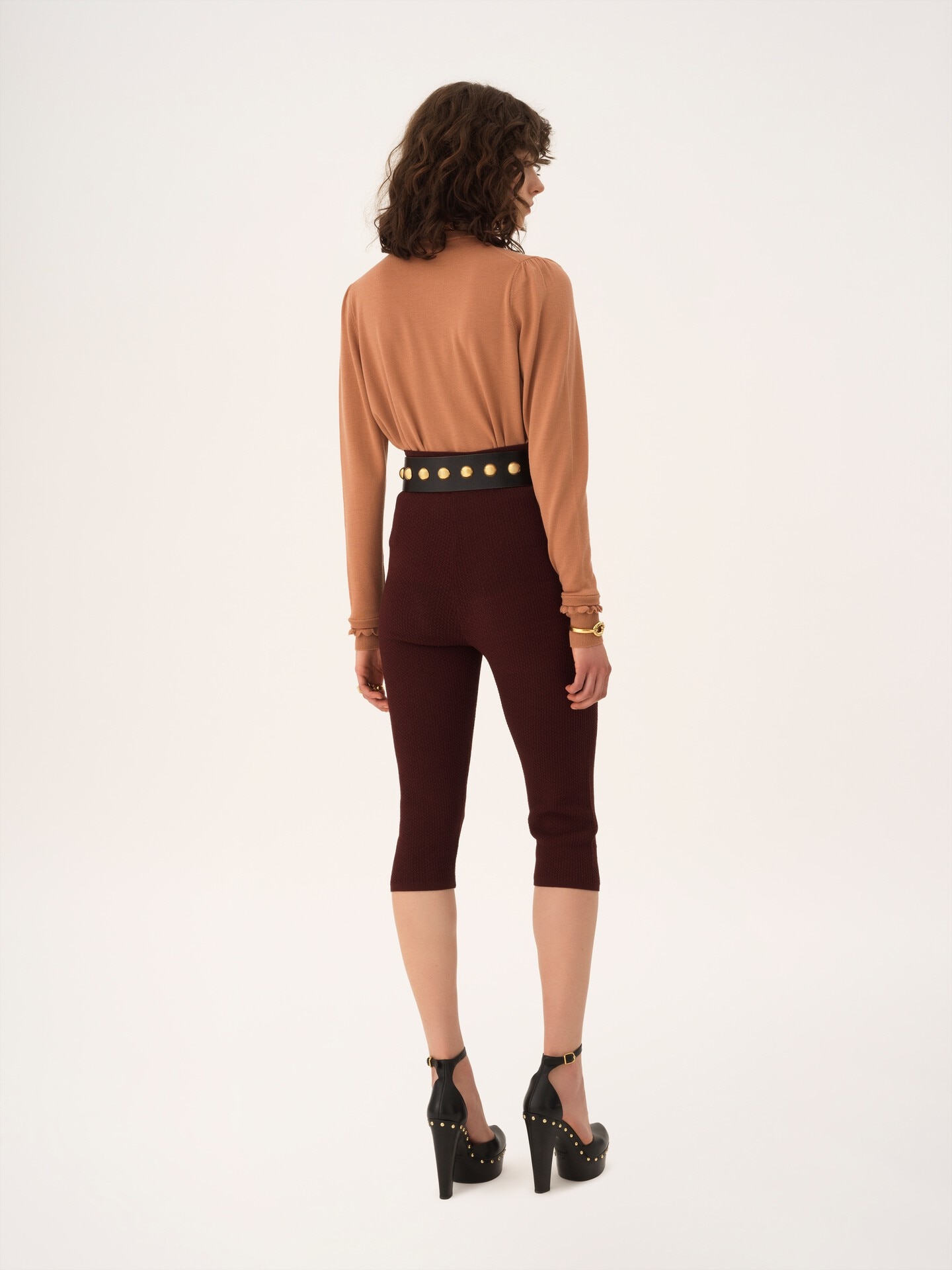 Jersey de cuello alto de punto de lana merina - 5