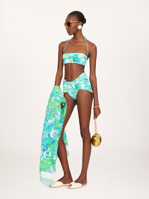 The Chlo&eacute; Wild Flowers beach towel in cotton toweling