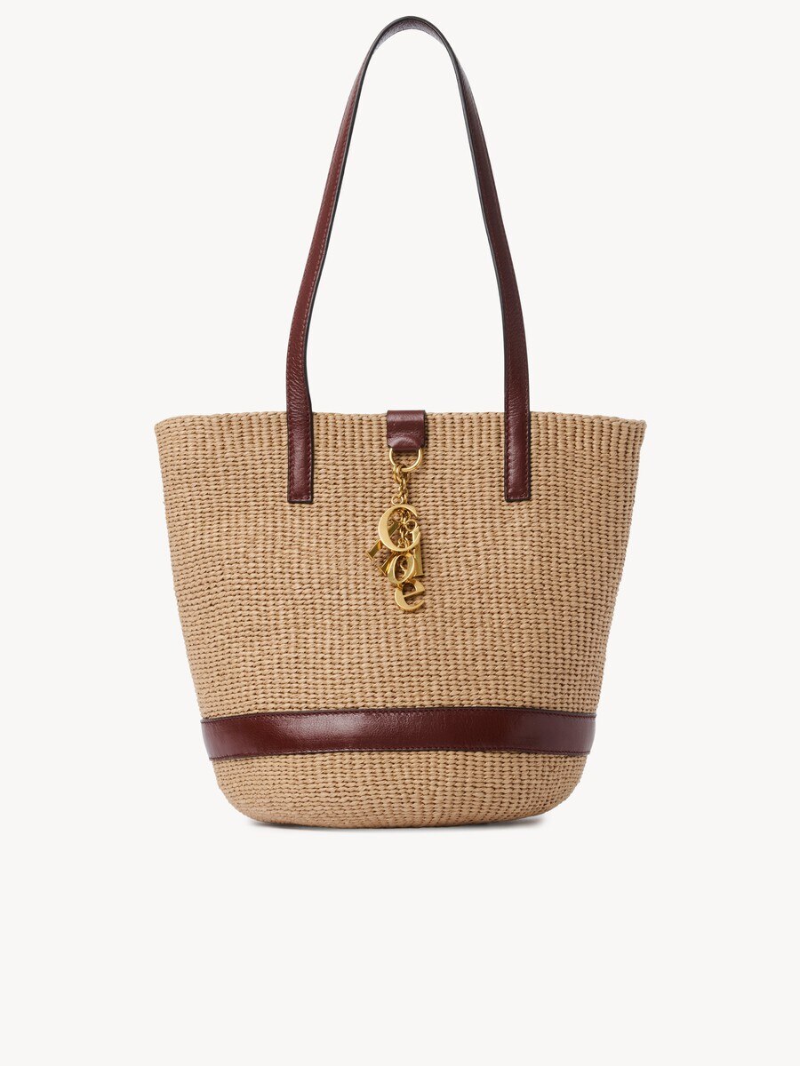 Chlo&eacute; Charms basket bag in natural fibers - 2