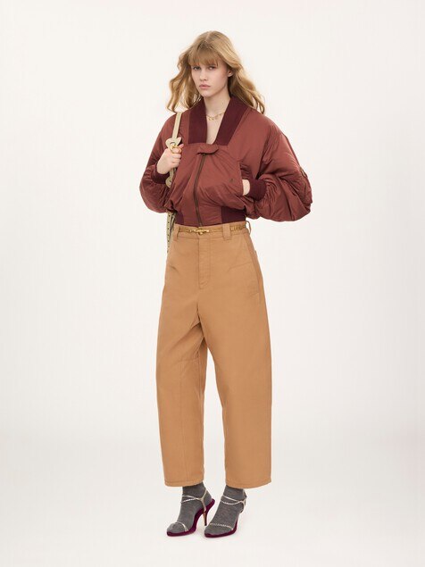 Chaqueta bomber de nailon