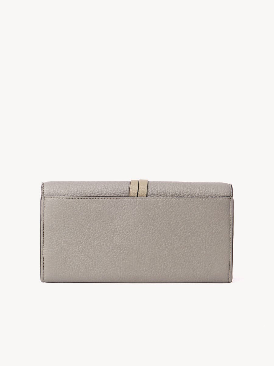 Alphabet wallet with flap in grained leather - 3
