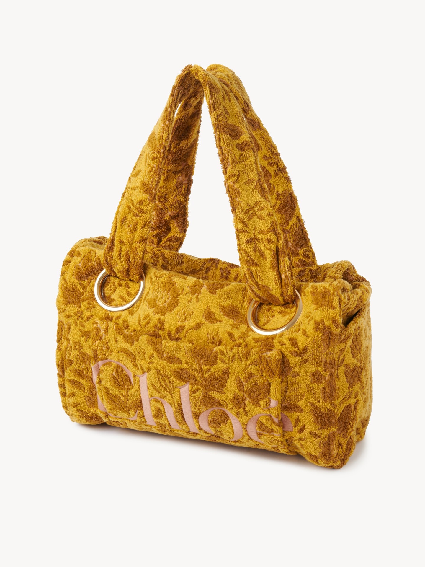 Large Chloé Plage tote bag in jacquard terry - 4