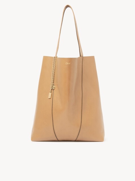 Bolso tote grande Chlo&eacute; Spin de cuero granulado