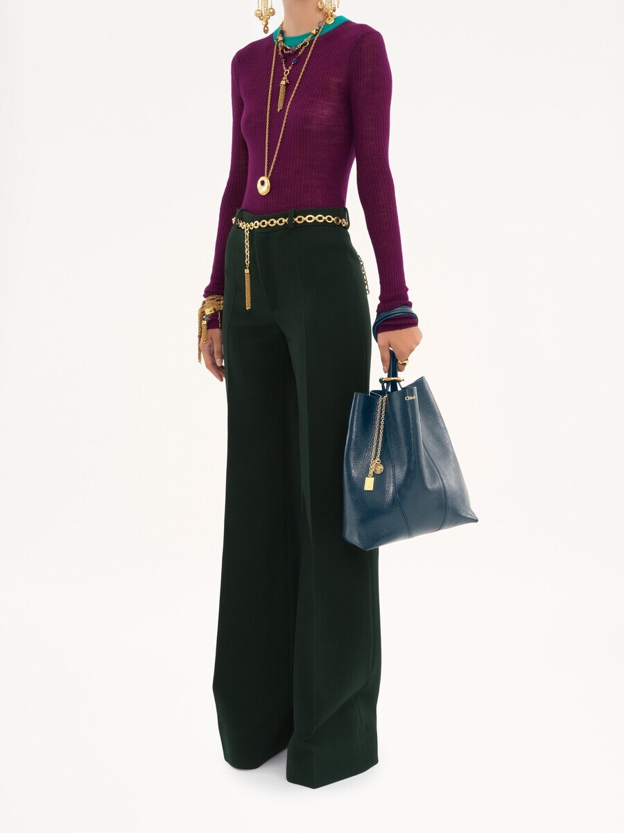Bolso tote Chlo&eacute; Spin de cuero granulado - 7