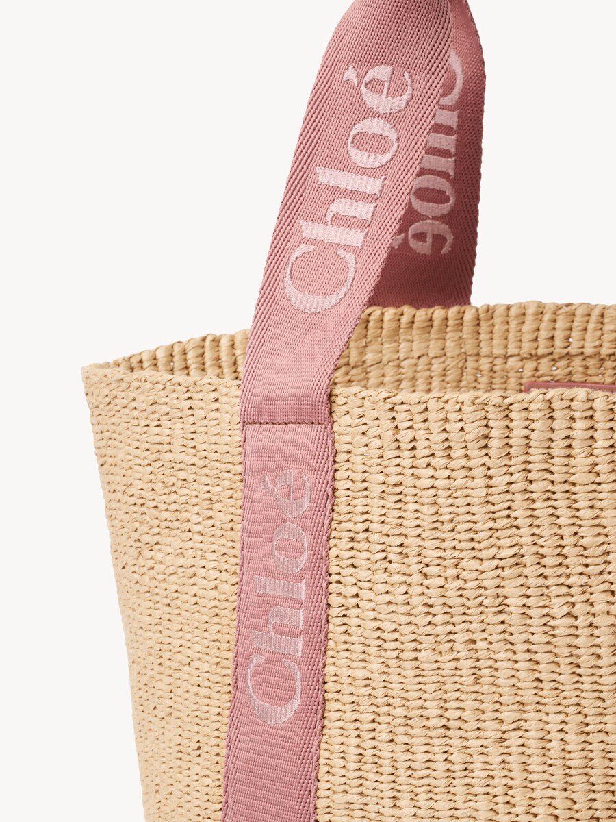 Large Woody basket in natural fibers - 8