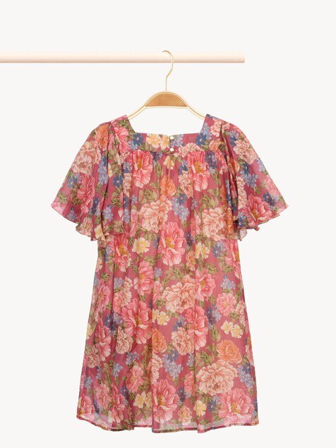 Vestido de manga corta infantil