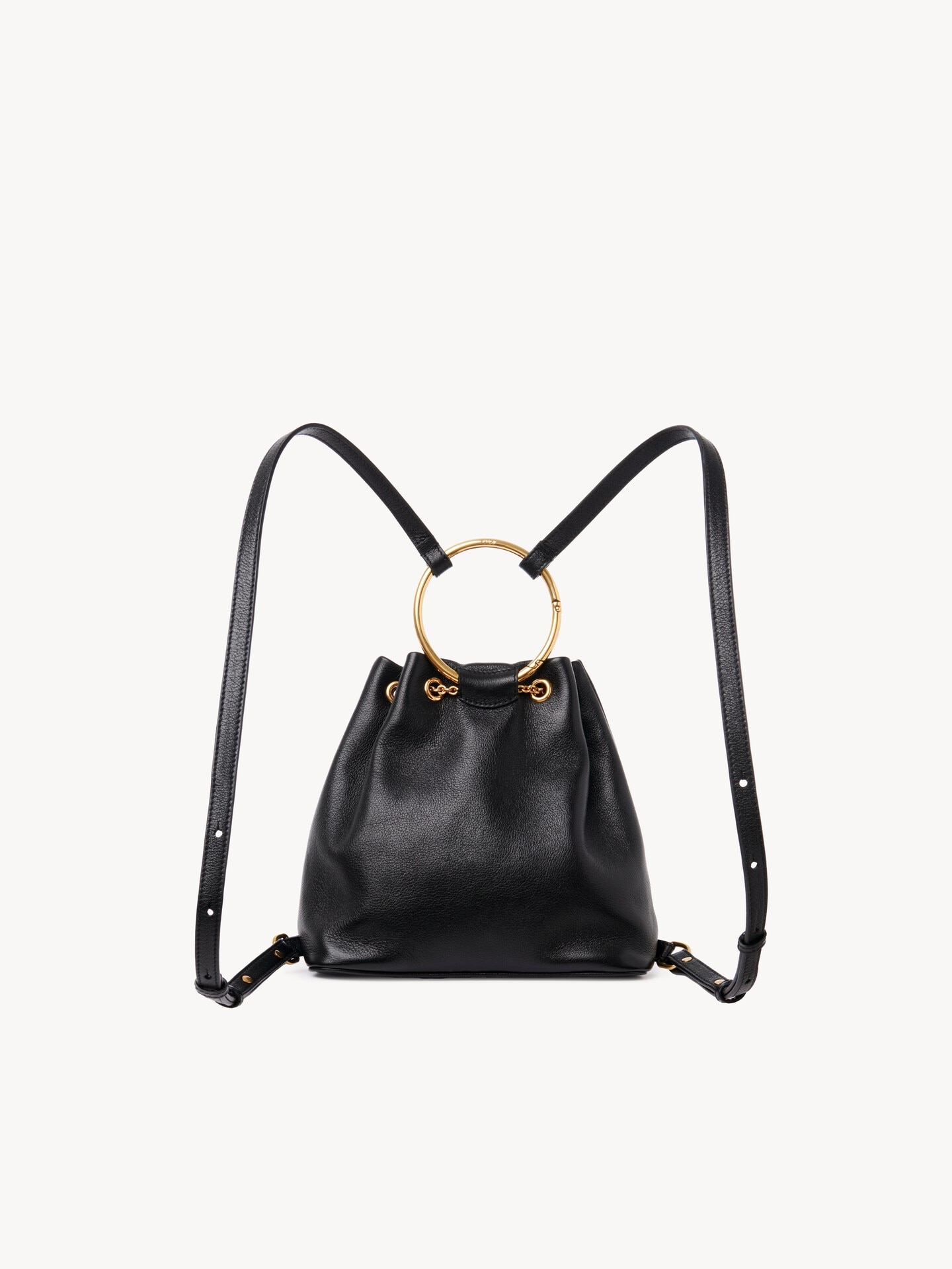 Small Bracelet backpack in grained leather - 5