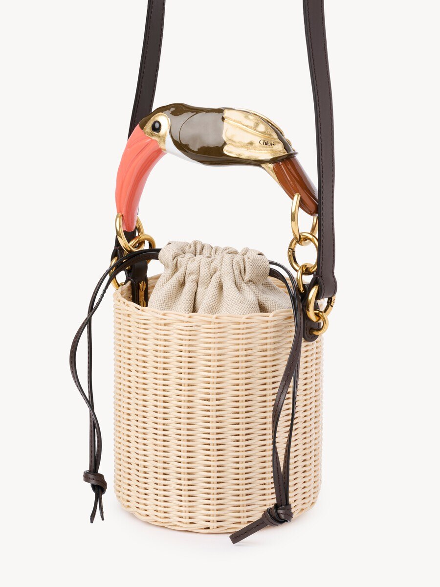 Chlo&eacute; Tropicus bucket bag in wicker - 4