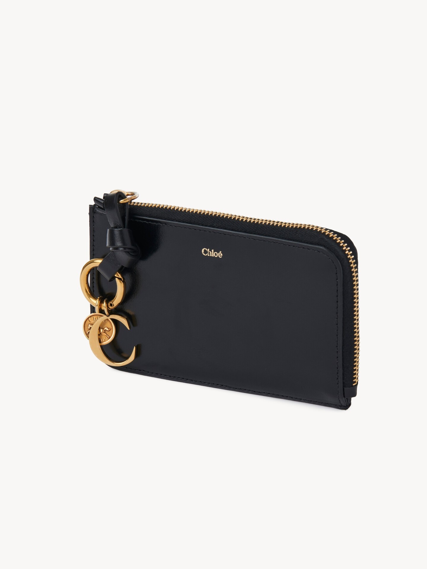 Alphabet wallet in shiny leather - 3