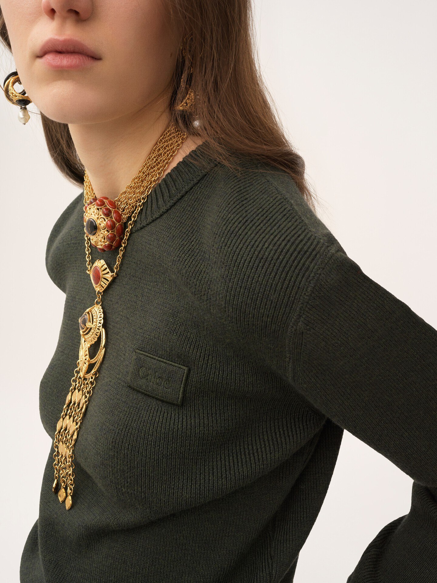 Logo jumper in a merino wool knit - 6