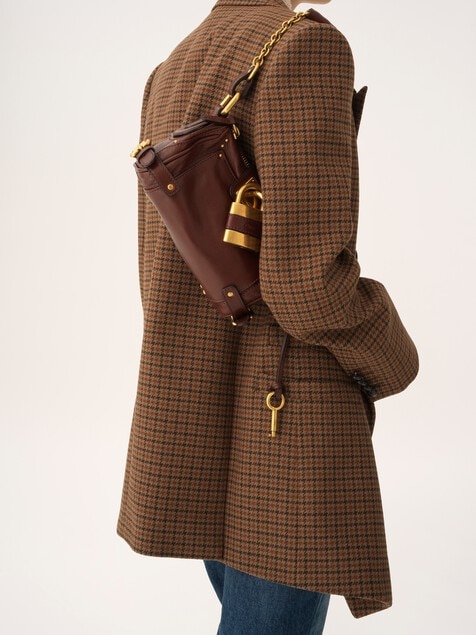 Small Paddington chain bag in grained leather