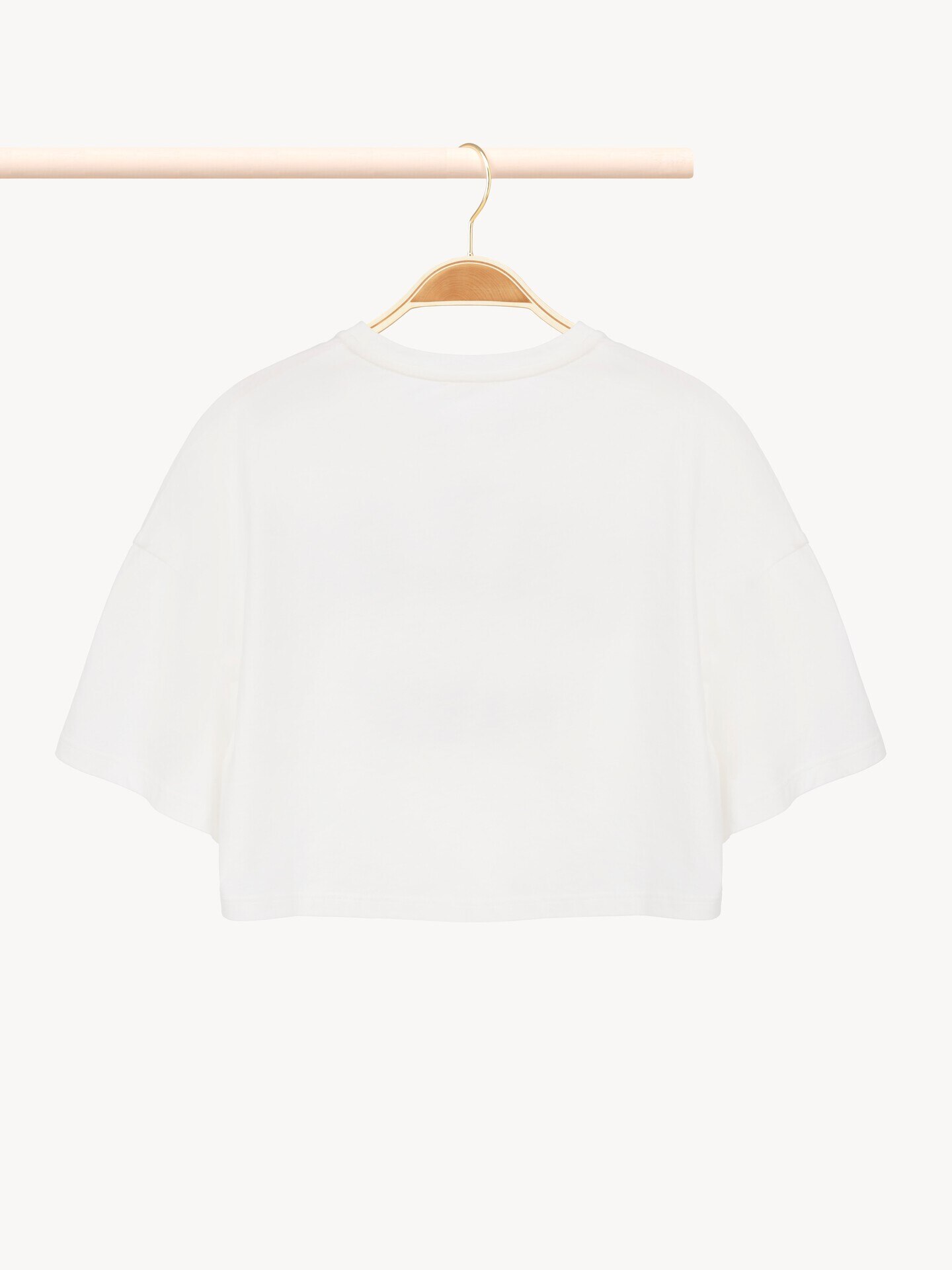 Camiseta cropped con logotipo infantil - 3