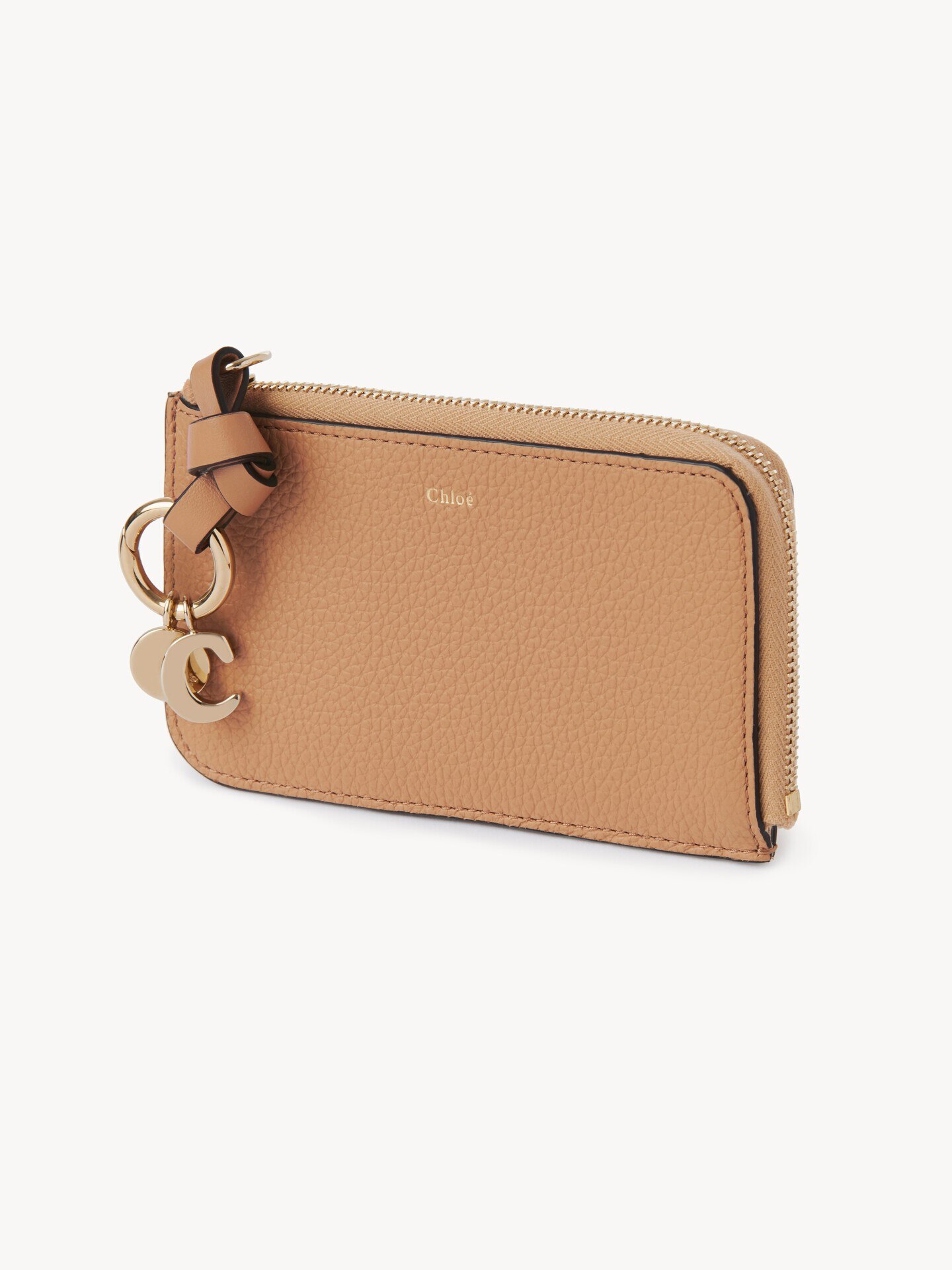 Alphabet wallet in grained leather - 3