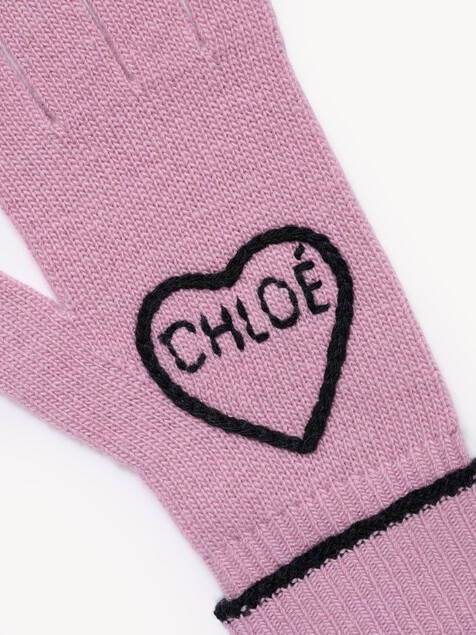 Guantes Chlo&eacute; Encoeur de lana y cachemira