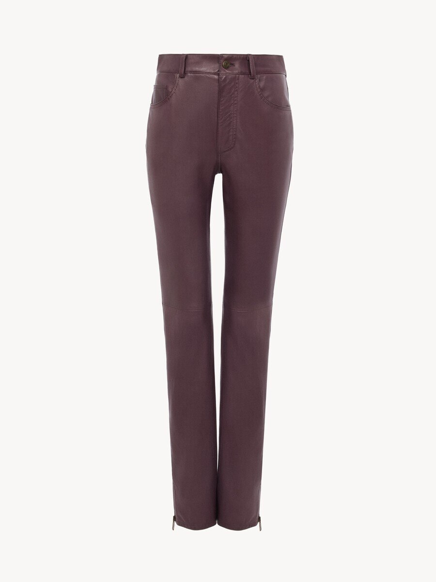 Slim pants in leather - 2