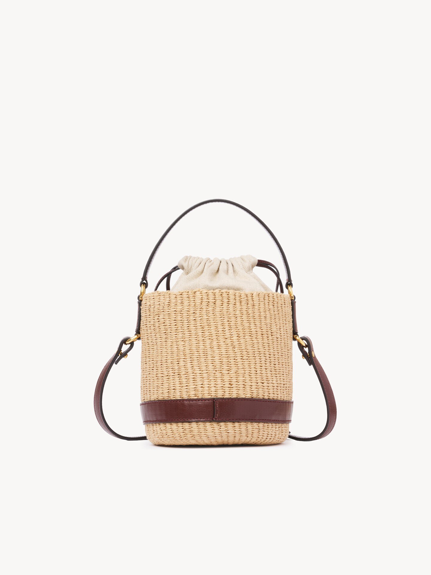 Chlo&eacute; Charms basket bag in natural fibres - 5