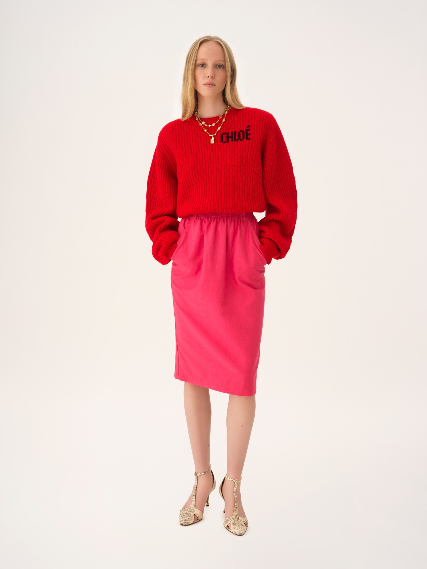 Oversized logo sweater in a wool & cashmere knit - 3