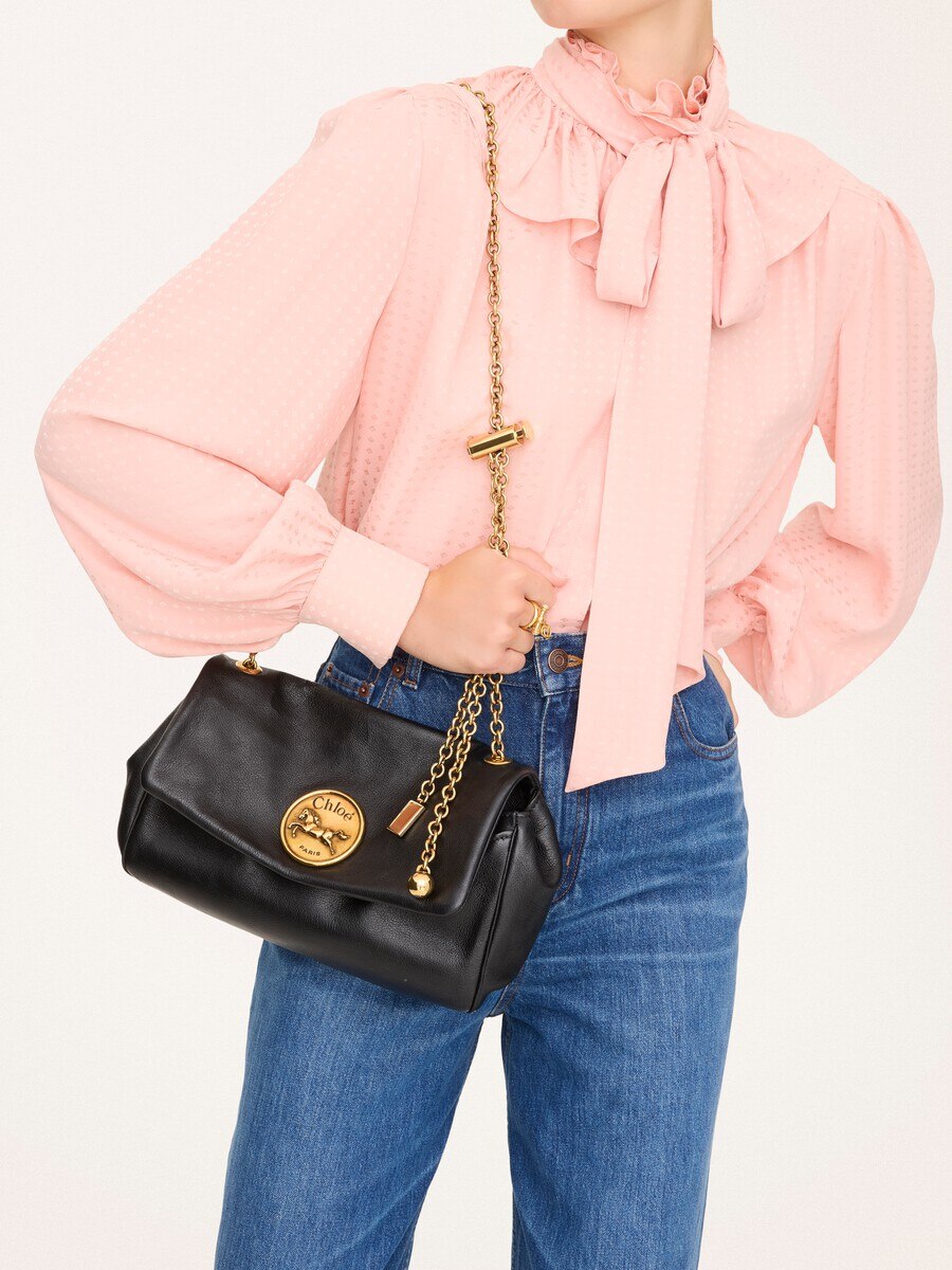 Bolso de hombro Chlo&eacute; Heritage de cuero granulado - 3