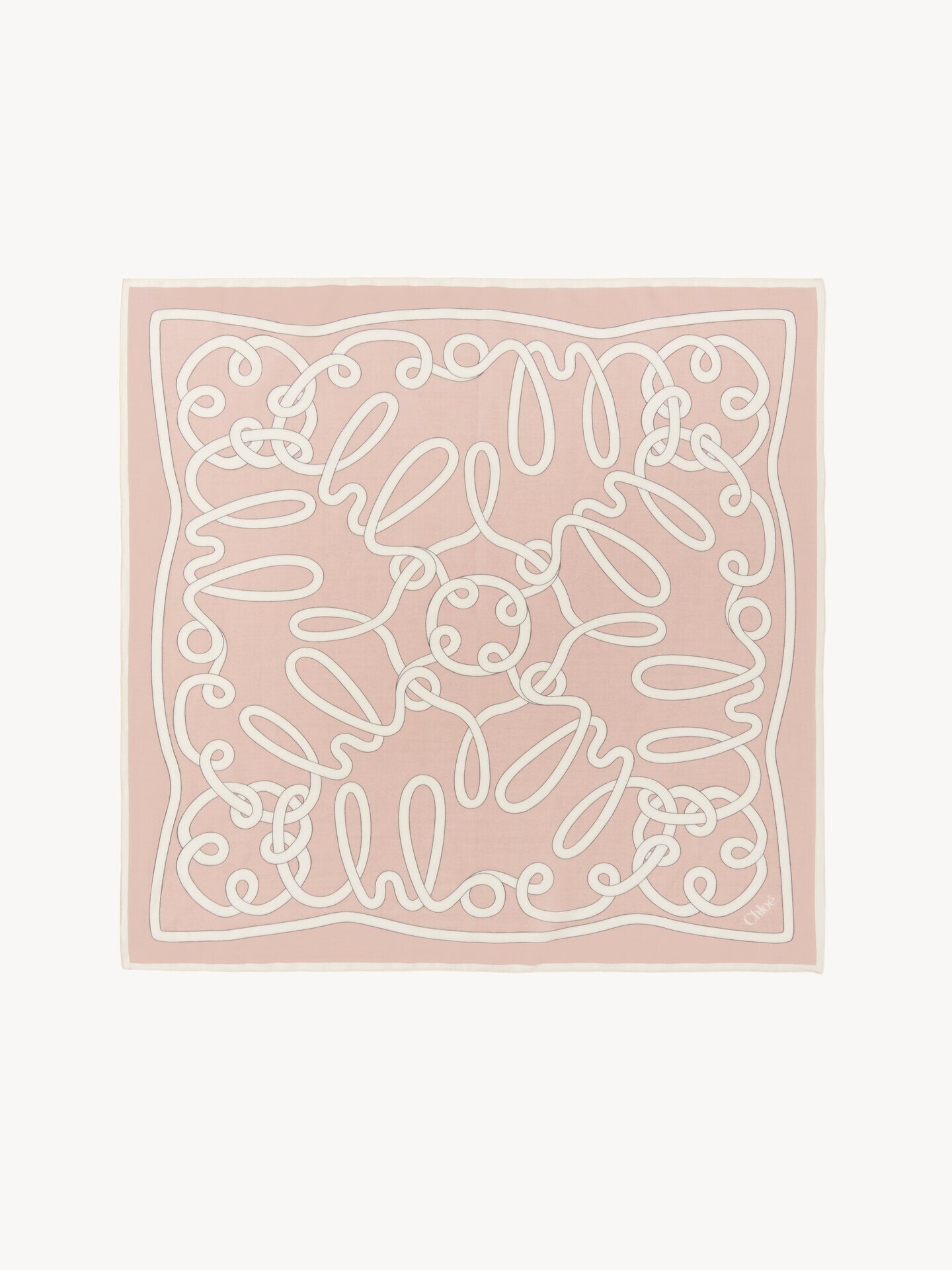 The Chloé Iconic Print scarf in cotton & silk - 2