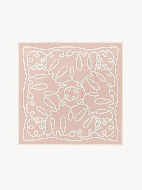 The Chloé Iconic Print scarf in cotton & silk