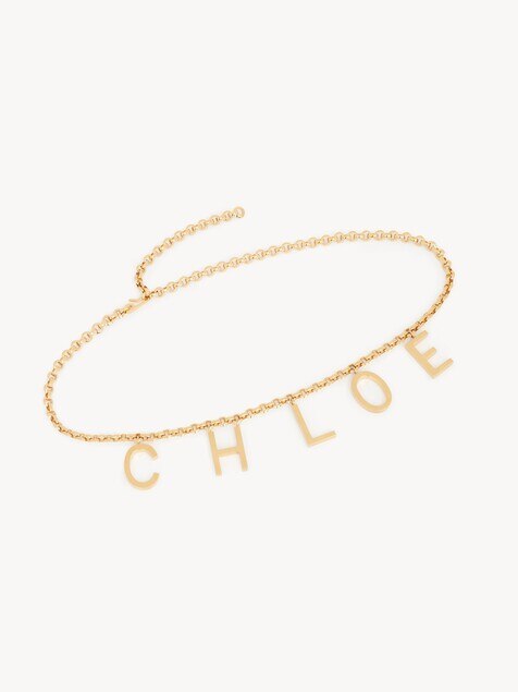 The Chlo&eacute; Letters jewelry belt