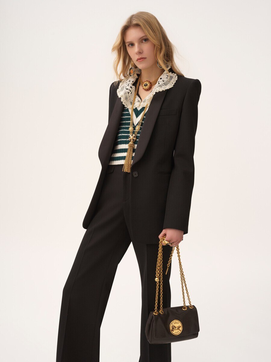 Small Chlo&eacute; Heritage shoulder bag in grained leather - 3