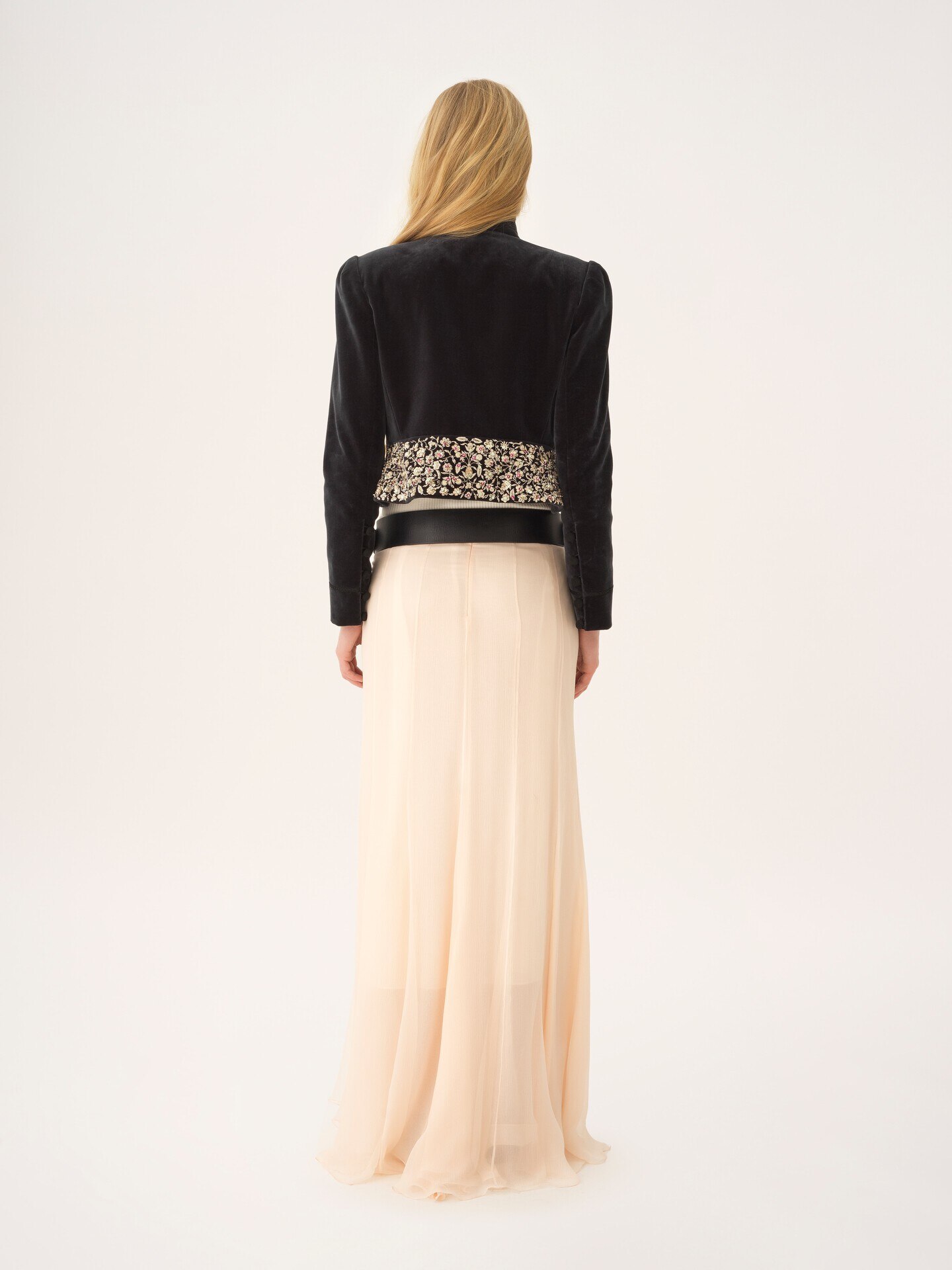 Fitted Spencer jacket in velvet - 7