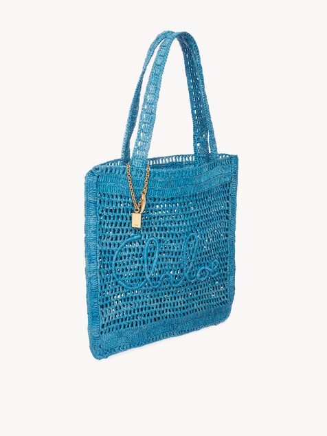 Bolso tote Summer Banana de rafia