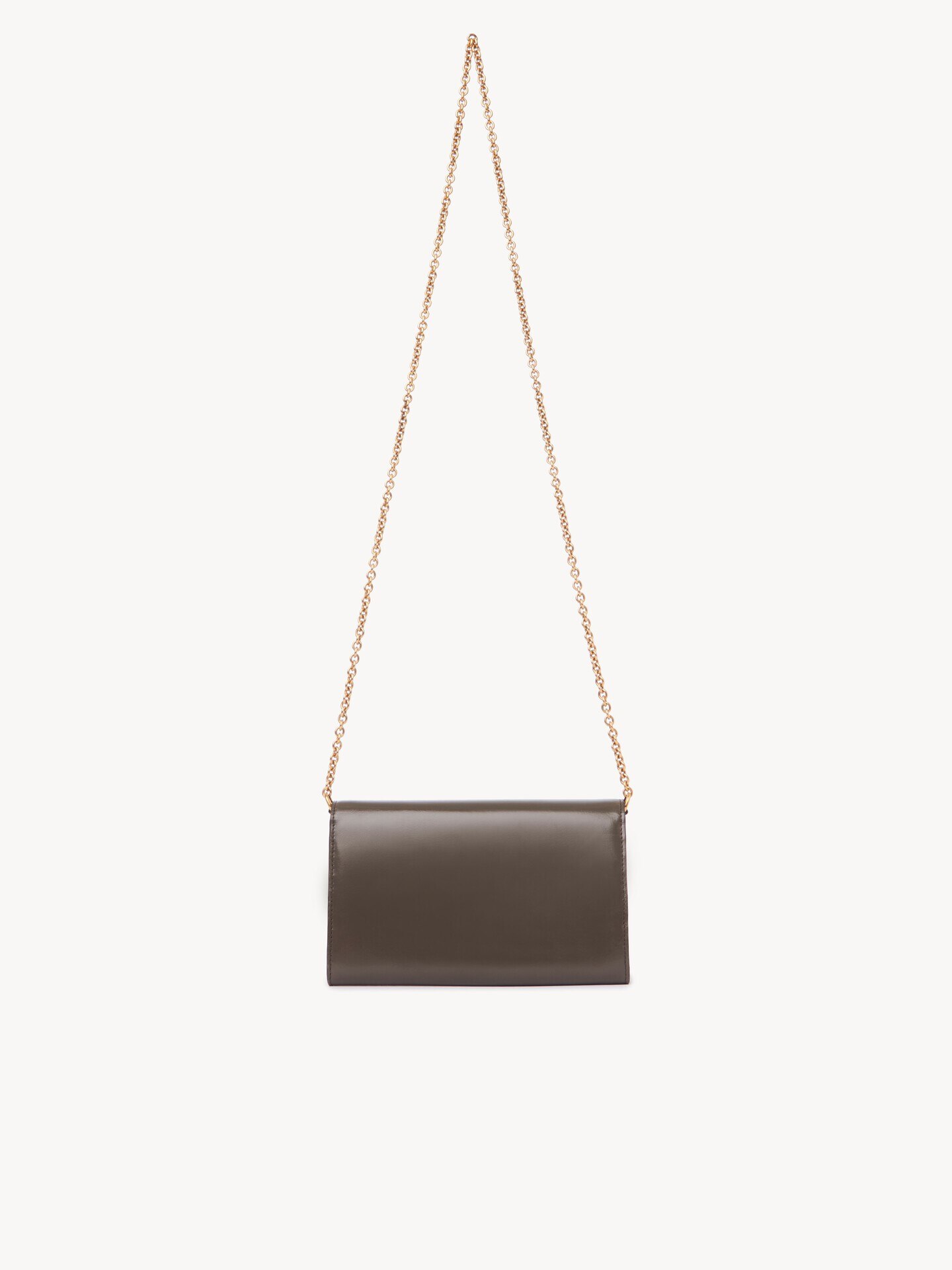 Chloé Iconic flap wallet on chain in shiny leather - 6