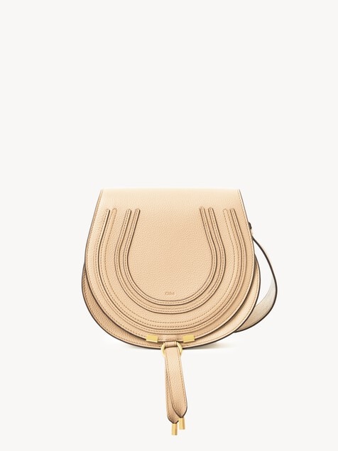 Bolso saddle Marcie de cuero granulado