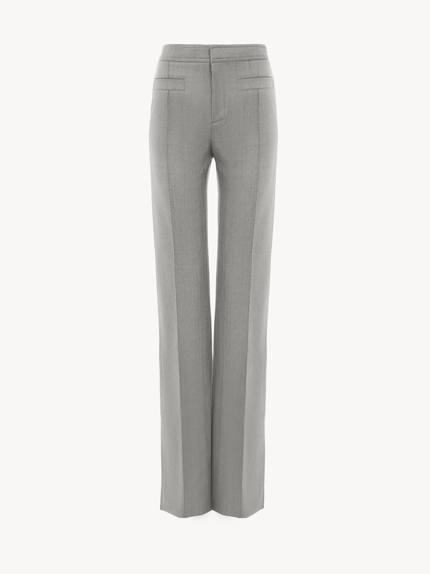 Tailored trousers in chiné wool - 2