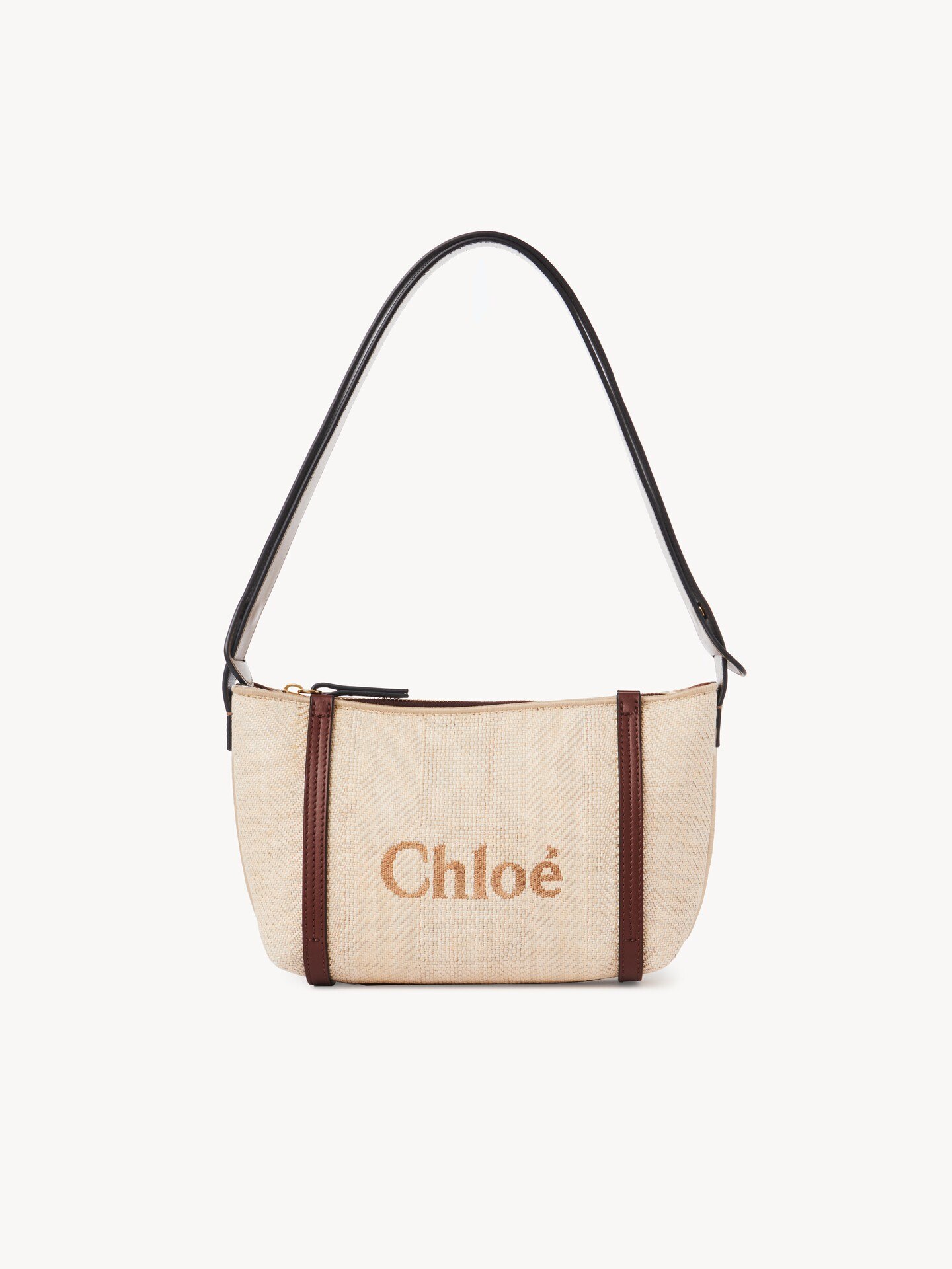 Chloé Carry shoulder bag in raffia - 1