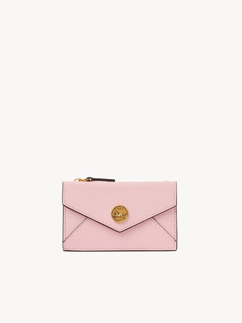 Cartera peque&ntilde;a Envelope con ranuras para tarjetas de cuero granulado