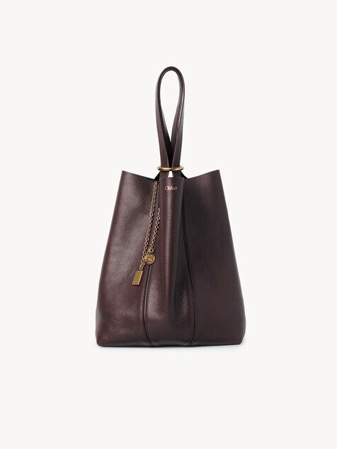 Chlo&eacute; Spin tote bag in grained leather