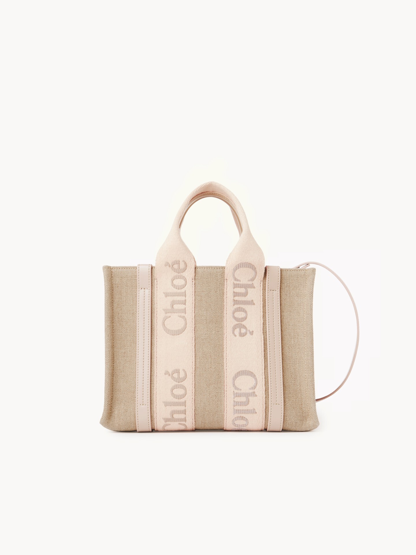 Bolso tote peque&ntilde;o Woody de lino - 2