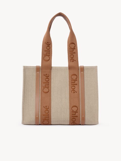 Bolso tote Woody de lino