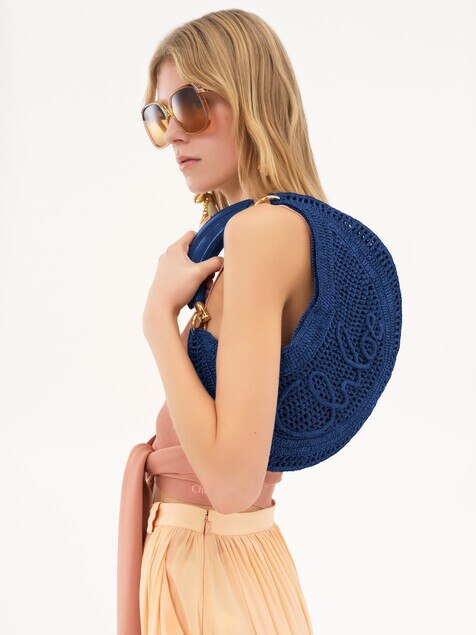 Bolso hobo Summer Banana de rafia