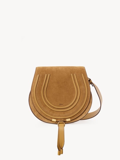 Marcie saddle bag in grained leather