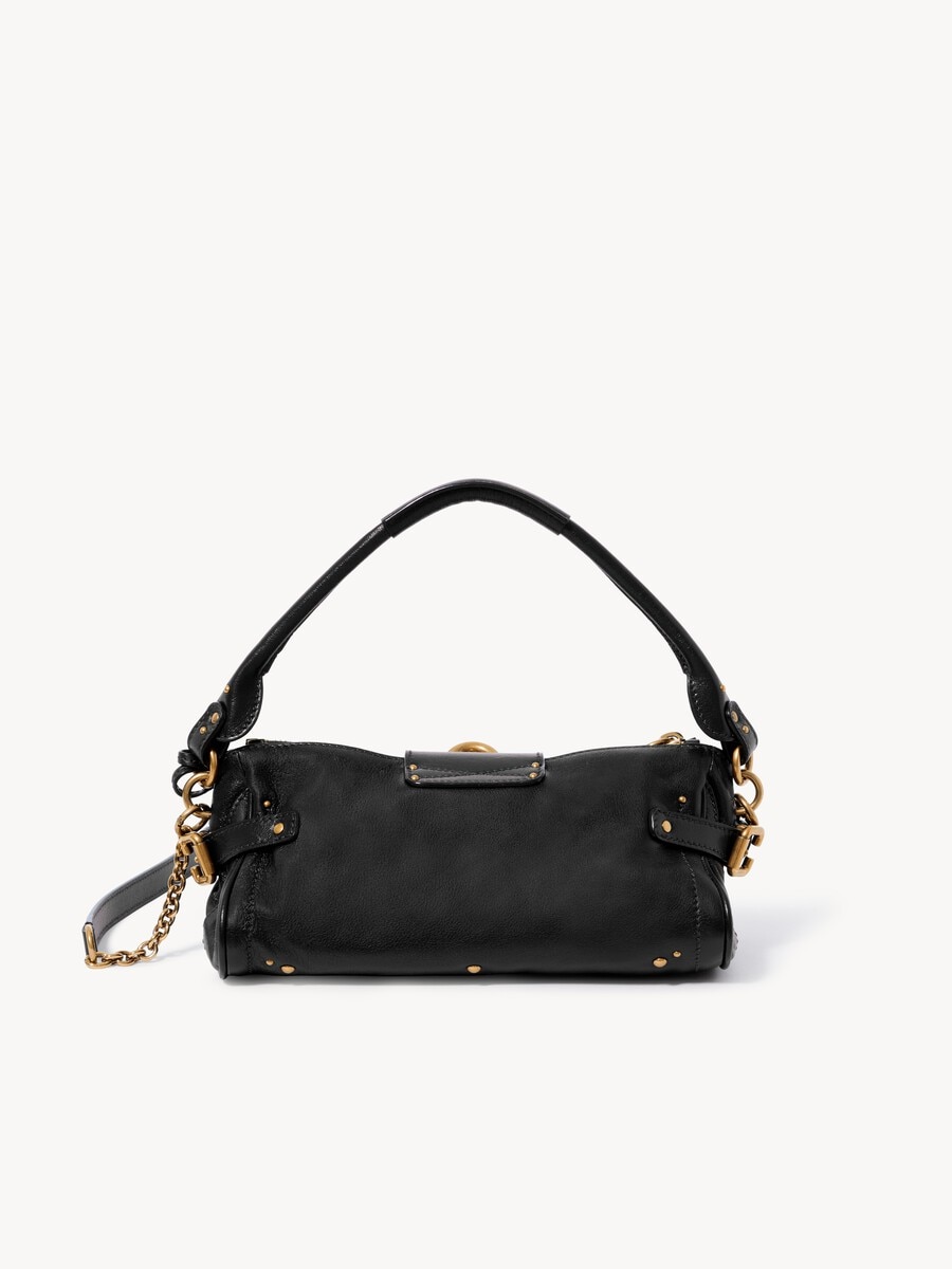 Small Paddington bag with strap in grained leather - 6
