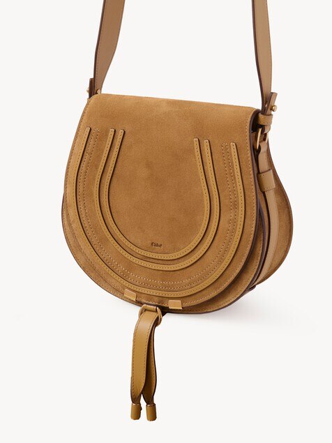 Marcie saddle bag in grained leather