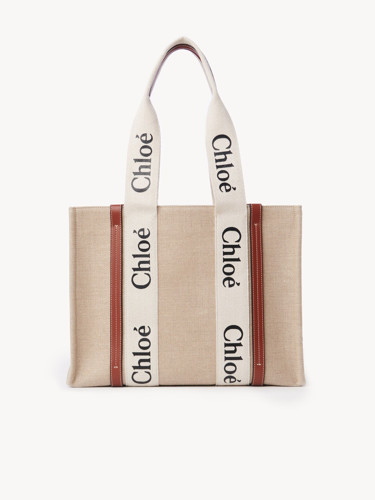 Woody tote bag in linen - 6