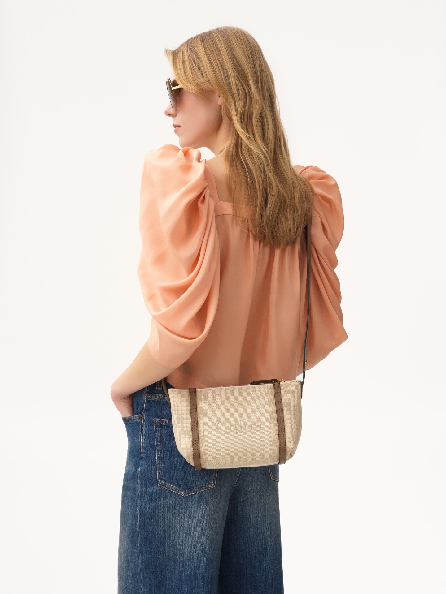 Bolso de hombro Chlo&eacute; Carry de lona - 9