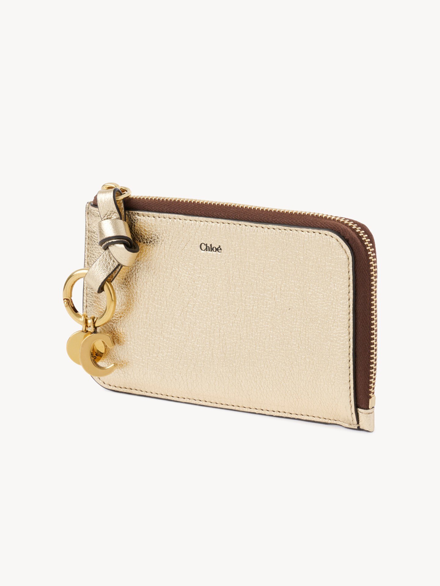 Alphabet wallet in metallic leather - 3