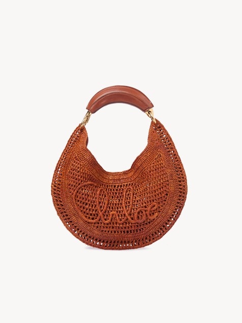 Summer Banana hobo bag in raffia