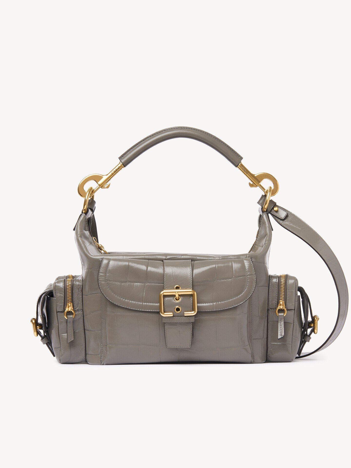 Camera bag in croco-effect leather - 2