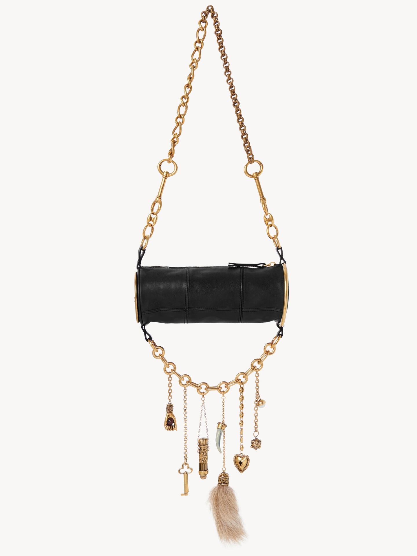 Ch&acirc;teau Treasures shoulder bag in grained leather - 2
