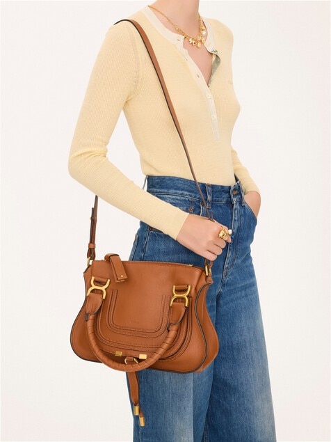 Small Marcie bag in grained leather