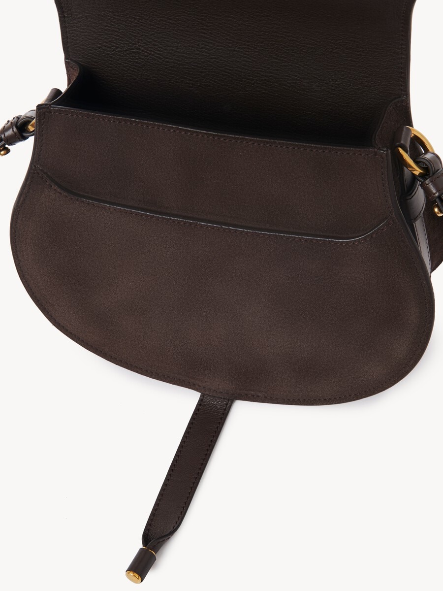 Marcie saddle bag in suede leather - 6